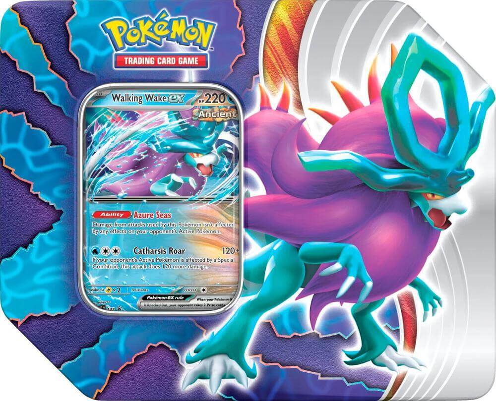 Pokémon Paradox Clash Walking Wake Ex Tin