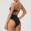 High Waist Bikini Black Swimwear
