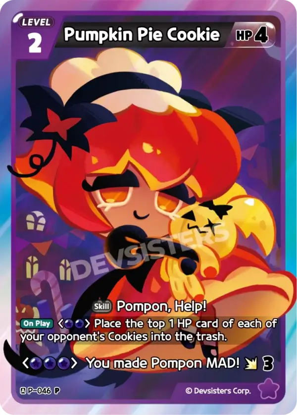 Pumpkin Pie Cookie (P-046) – Promo | Cookie Run TCG Collectible Card