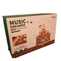 Rolife DIY Snow Globe Music Dreamer Christmas Town Edition with Santa Scene and Music Spheres