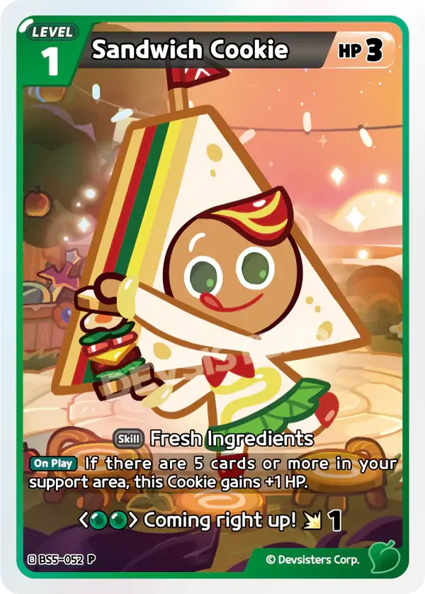 Sandwich Cookie BS5-052 P | Promo Card