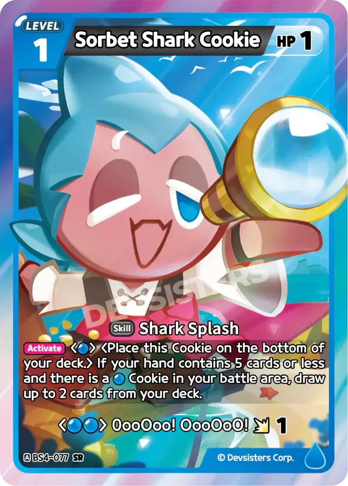 Sorbet Shark Cookie BS4-077 SR | Super Rare Card