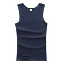 Summer Plus Size Summer Good Men Clothing Tank Tops Elegant Black White Gray Singlets Sleeveless Fitness Men Vest Bodybuilding Vest Summer Men's Vest Gym Casual Vest Sleeveless Vest Clothes