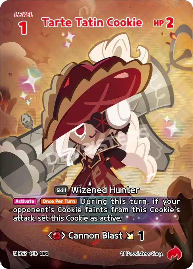 Tarte Tatin Cookie (BS3-016) SEC [Age of Heroes and Kingdoms] | Cookie Run TCG Secret Card