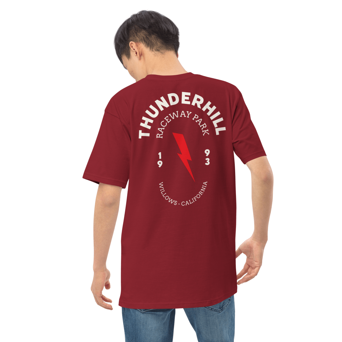 Thunderhill Bolt-Oval Men’s premium heavyweight tee