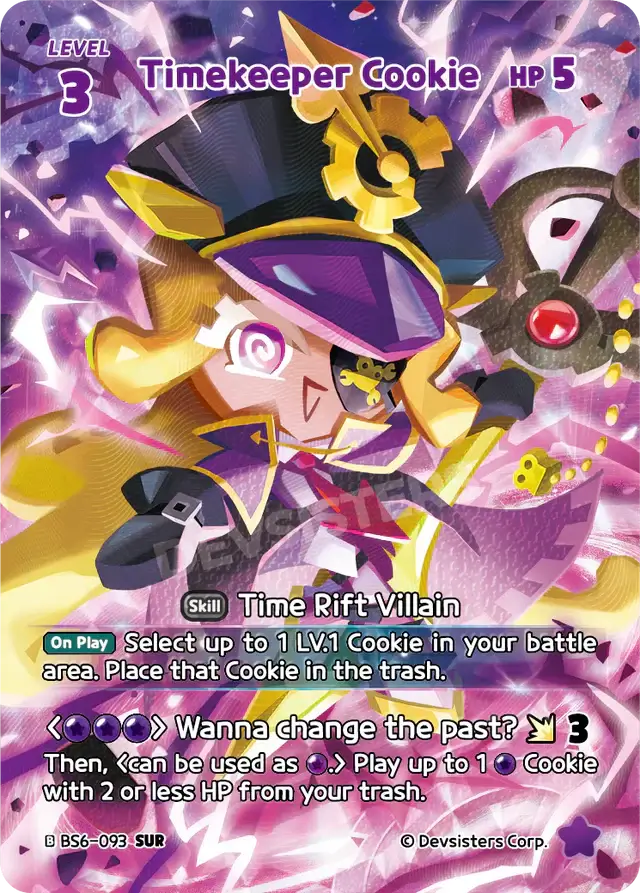 Timekeeper Cookie BS6-093 SUR | Super Ultra Rare Card