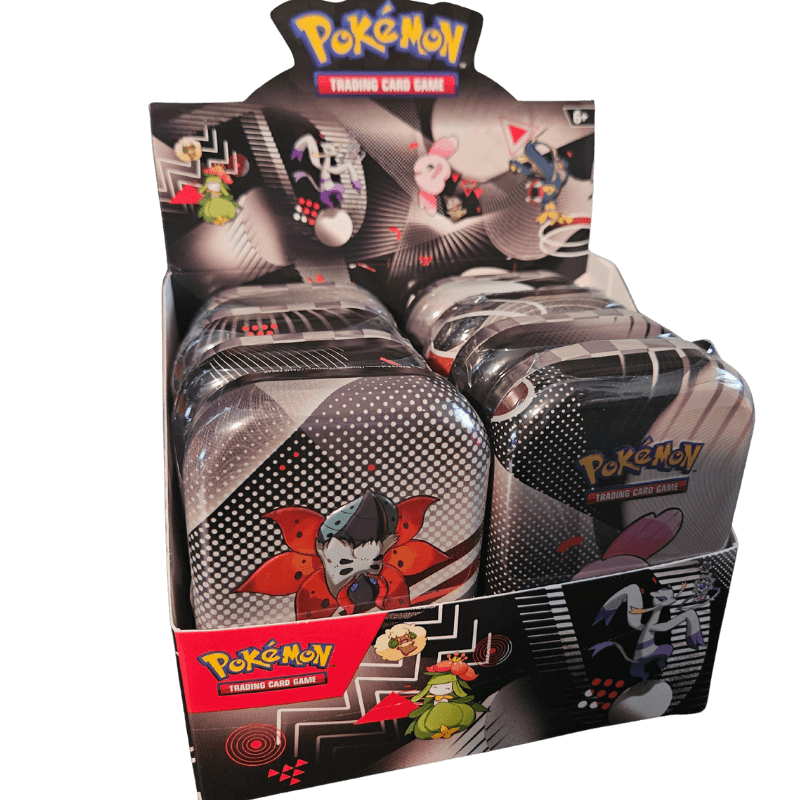Unova Black Bolt White Flare Mini Tin Display