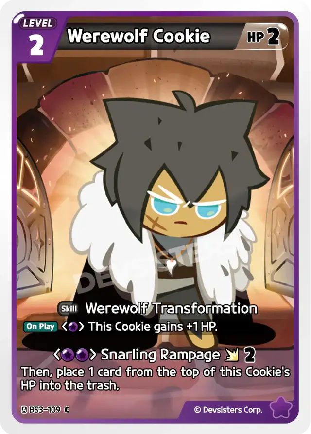 Werewolf Cookie BS3-109 C | Common Card