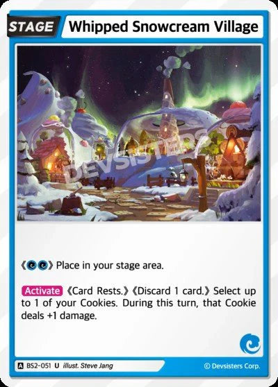 Whipped Snowcream Village BS2-051 U | Uncommon Card