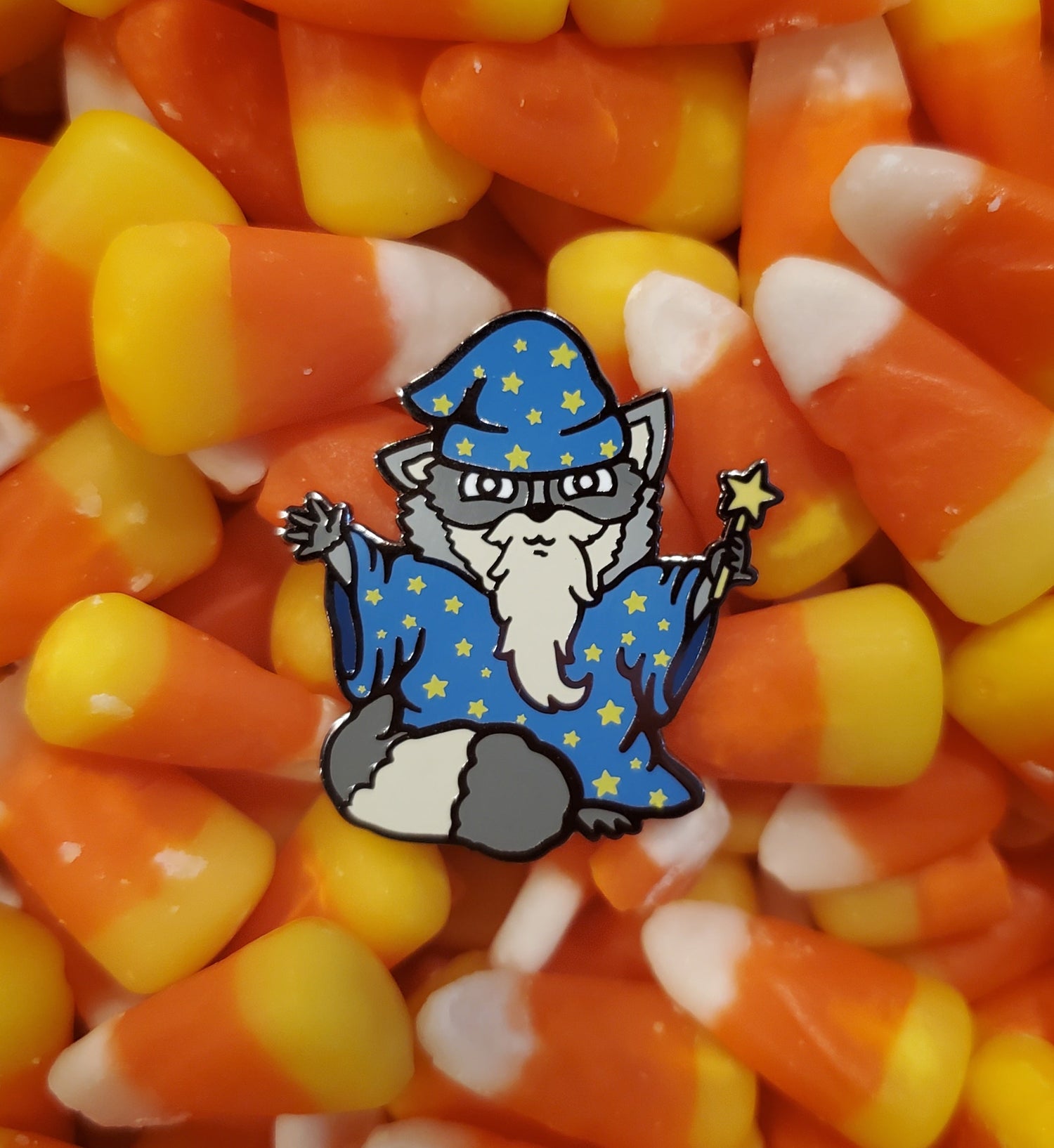 Wizard Raccoon Pin