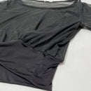 Sheer Mesh Pullover Top / Ballet Warm Up Top / Black Mesh Pullover