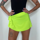 Neon Green Ballet Wrap Skirt - Demi