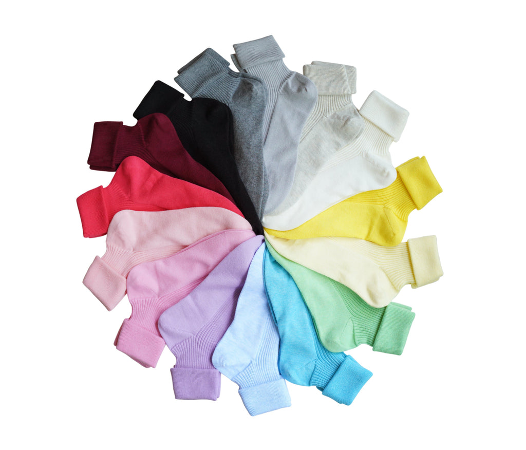 tittimitti® 100% Organic Combed Cotton Luxury Women's Socks 3-Pack. Made in Italy.