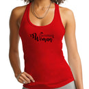 Womens Fitness Tank Top Graphic T-shirt - Quintessential Woman Black