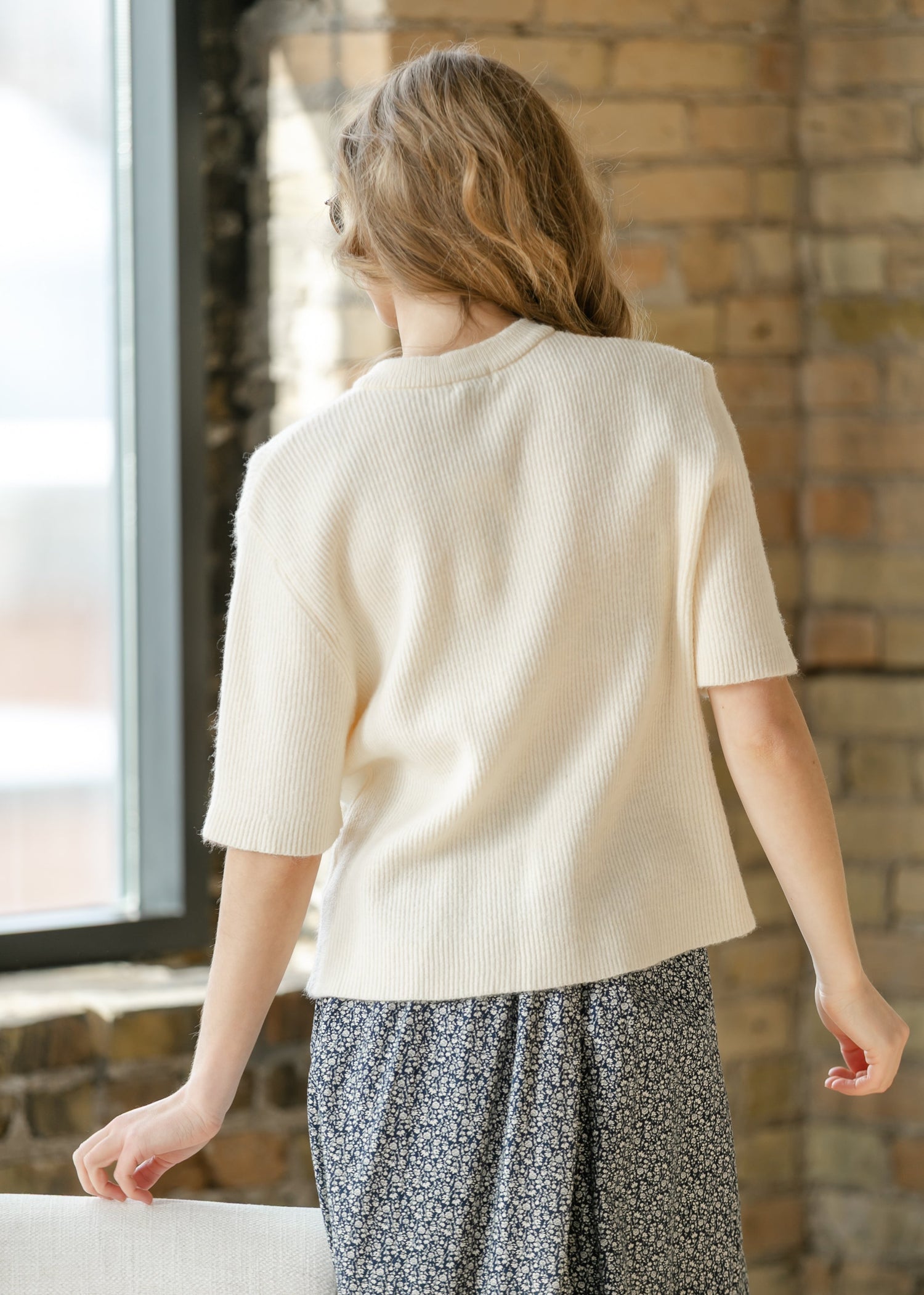 Short Sleeve Button-Front Cardigan
